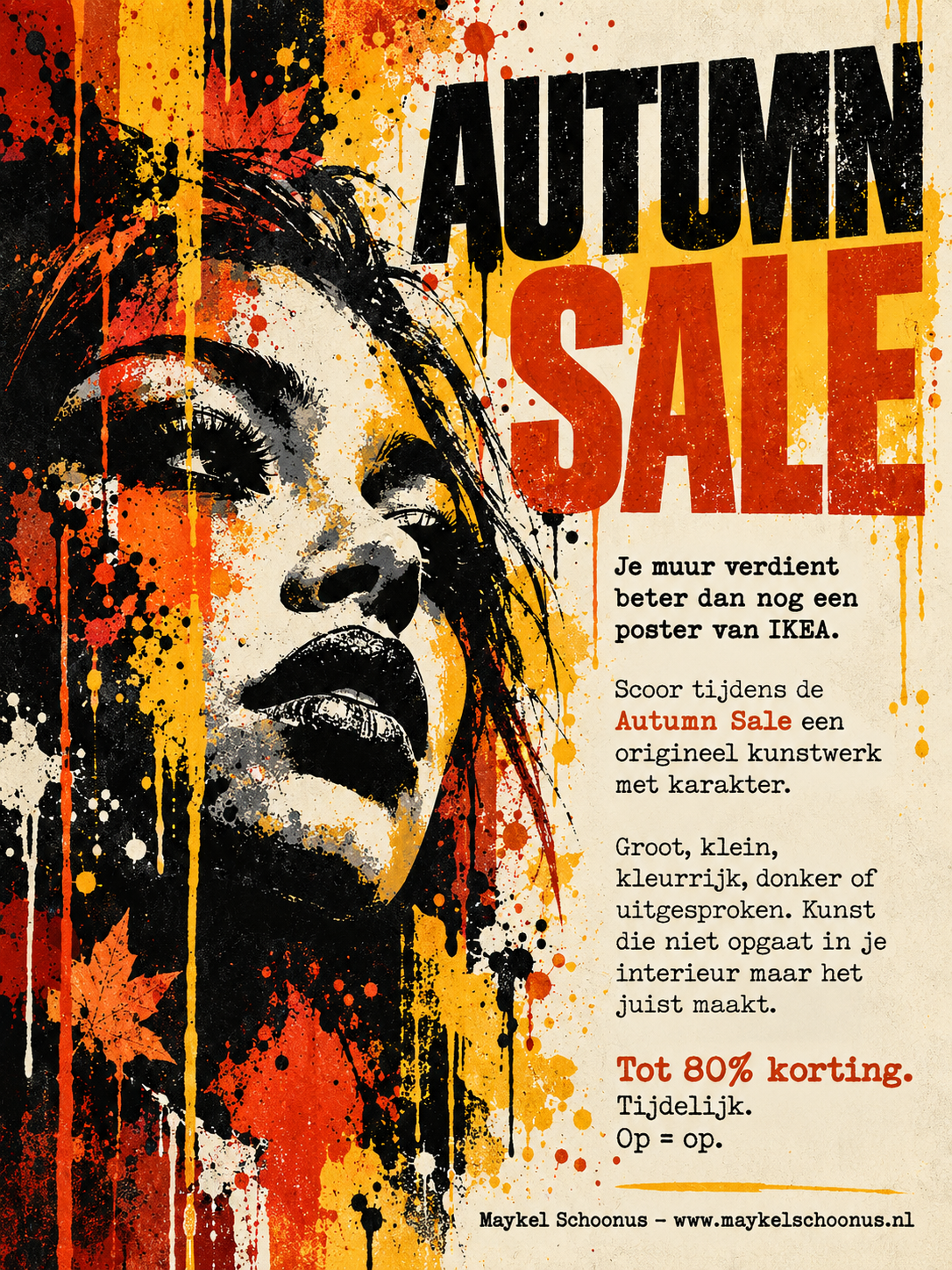 Autumn Sale poster van Maykel Schoonus